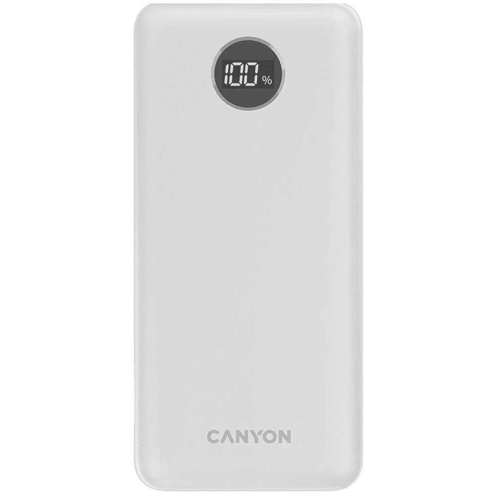 Внешний аккумулятор CANYON "PB-2002", 20000mAh, белый