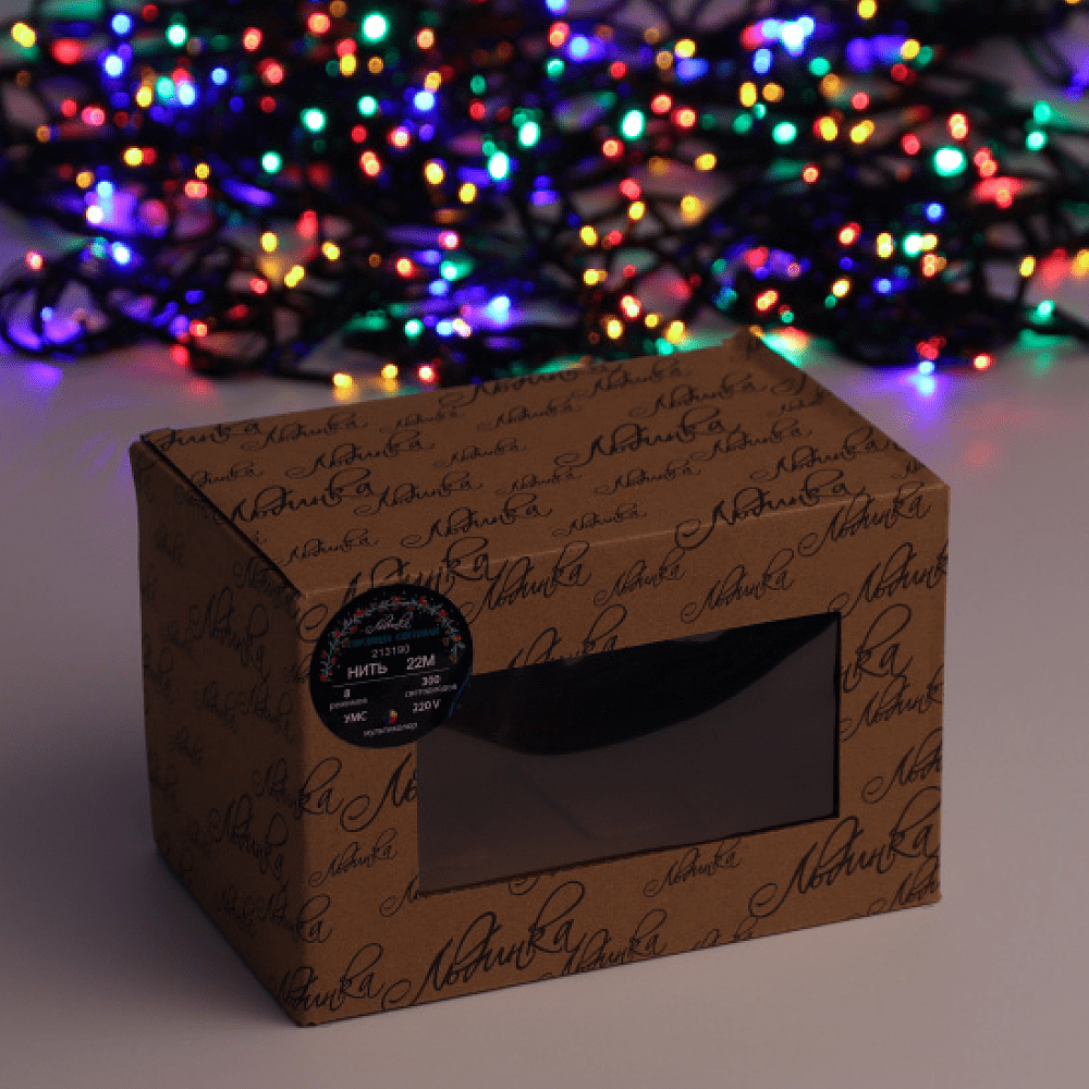 Гирлянда электрическая LED "Нить", 22 м, мультиколор - 2