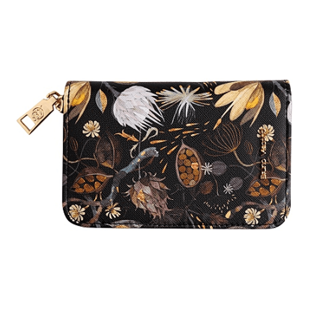 Кошелек "Flora. Ночные цветы", черный