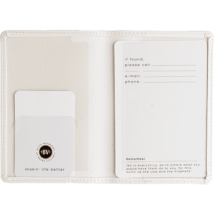 Обложка для паспорта "Белая", кожзам - 3