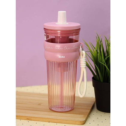 Кружка термическая "Тамблер Embrace", 750 мл., пластик, розовый - 2