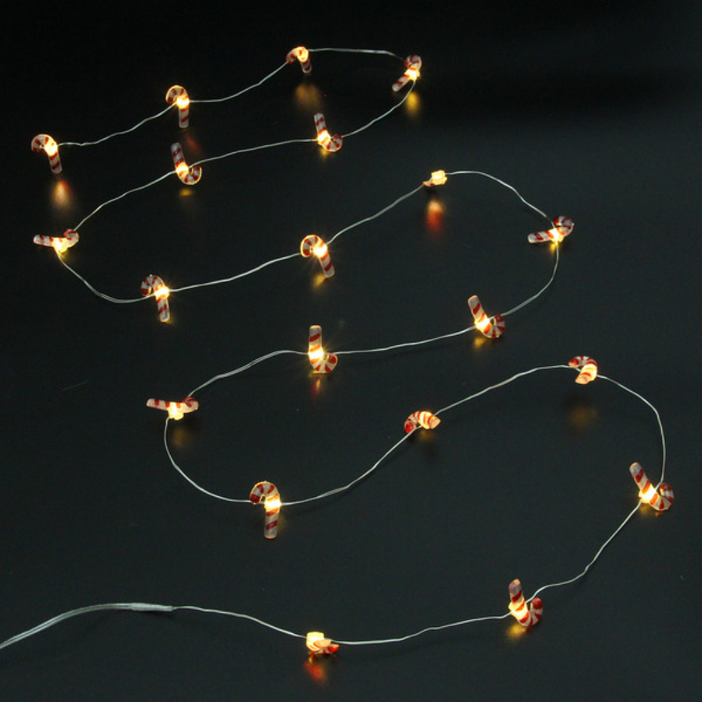 Гирлянда LED "Карамелька", 3x1,9см, 2 м, теплый белый  - 6