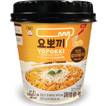 Рамен с рисовыми палочками "Yopokki. Cheese Cup Rapokki", сырные, 145 гр