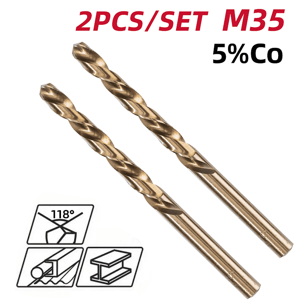 Сверло по металлу Deli RS EDH-MHZ015-E2, 1.5 мм, DIN 338, HSCo 5%, 2 шт. - 2 Сверло по металлу Deli RS EDH-MHZ015-E2, 1.5 мм, DIN 338, HSCo 5%, 2 шт. - 2