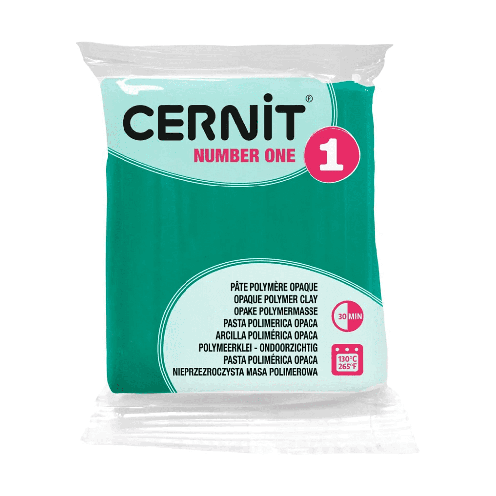 Полимерная глина "Cernit № 1 (Number One)", 56 г, 600 зеленый - 2