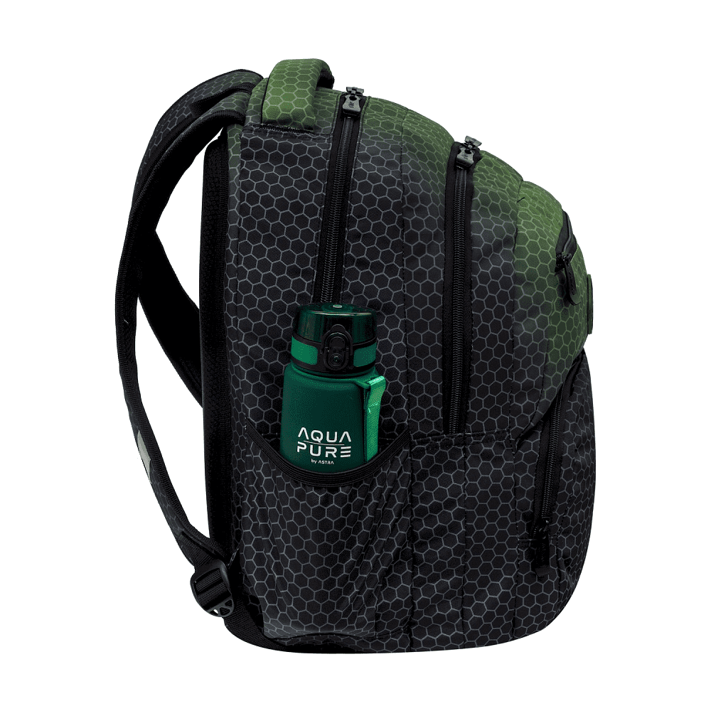 Рюкзак для учащихся начальных классов "Hexagon Green Ombre", зеленый - 2