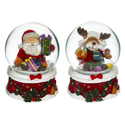 Фигурка "Санта, Олень", 7х7х8.5 см, ассорти