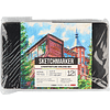 Цветные карандаши акварельные "Sketchmarker Архитектура", набор 12 цветов, жестяной пенал - 2