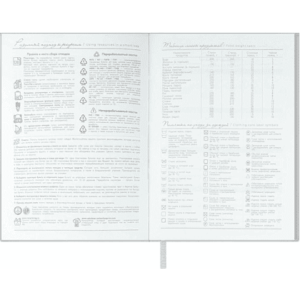 Ежедневник недатированный "Аспид Глосс", А6+, 320 страниц, линейка, серый - 3