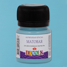 Краска акриловая матовая "Декола", 536 серо-голубая, 20 мл., банка