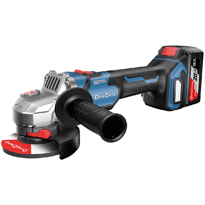Угловая шлифмашина DongCheng DCSM04-125 (TYPE H2K), 125 мм, 2 АКБ, 6 Ач, З/У 4 А