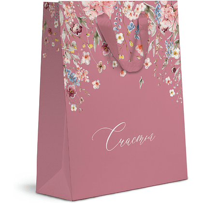 Пакет бумажный подарочный "Italy Garden MT", 18х22.7х10 см, ассорти