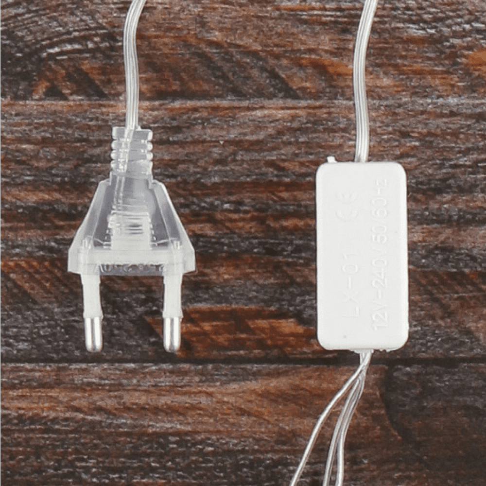 Гирлянда электрическая LED "Нить" с насадками "Снежинка", 4,5 м, мультиколор - 6