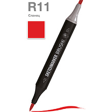 Маркер перманентный двусторонний "Sketchmarker Brush", R11 сланец