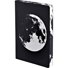 Блокнот "Graphic L Moon", А5, 128 листов, в точку, черный