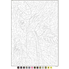 Раскраска по номерам на французском языке "Coloriages mystères Disney - Les Grands classiques. Tome 9" - 3