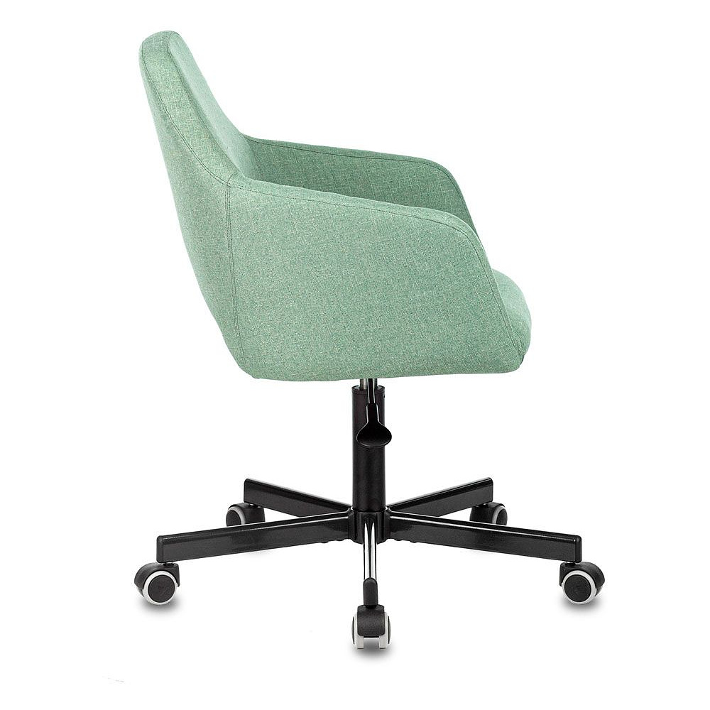 Кресло для персонала Бюрократ "CH-380M", металл, ткань, зеленый - 3