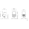 Кресло компьютерное SitZone U-069B, сетка, ткань, черный - 6
