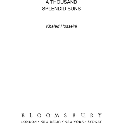 Книга на английском языке "A Thousand Splendid Suns", Khaled Hosseini  - 2