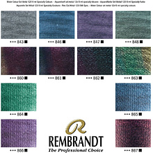 Набор красок акварельных "Rembrandt", 12 специальных цветов