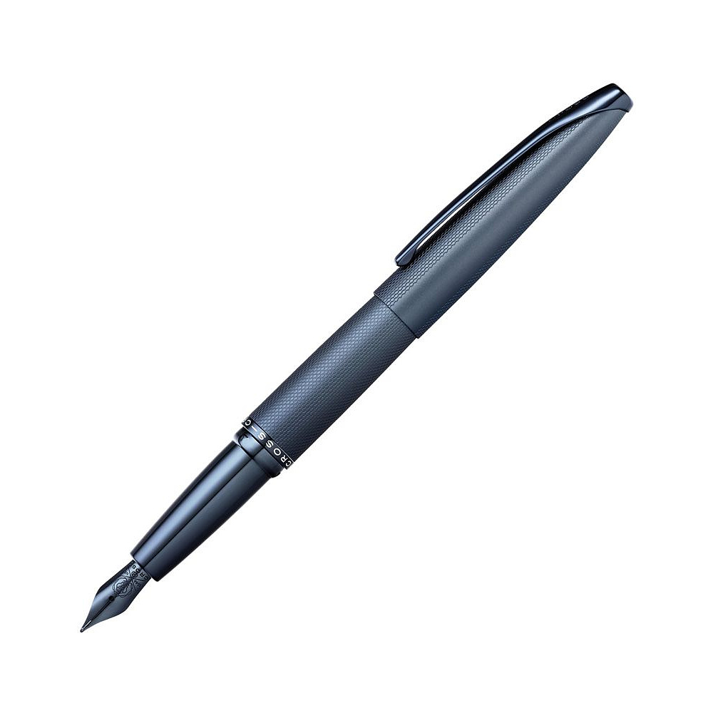 Ручка перьевая "Cross ATX Sandblasted Dark Blue Fountain Pen", M, темно-синий, патрон черный - 2