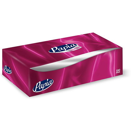 Салфетки косметические Papia, 100 шт./уп.