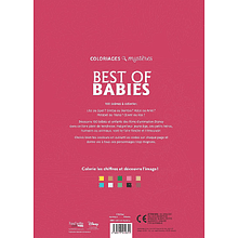 Раскраска по номерам на французском языке "Coloriages mystères Disney - Best of Babies"