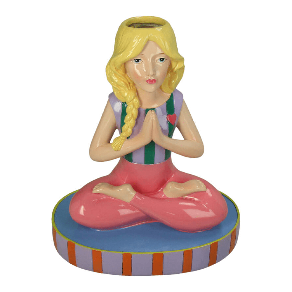 Ваза "Yoga Lady", разноцветный