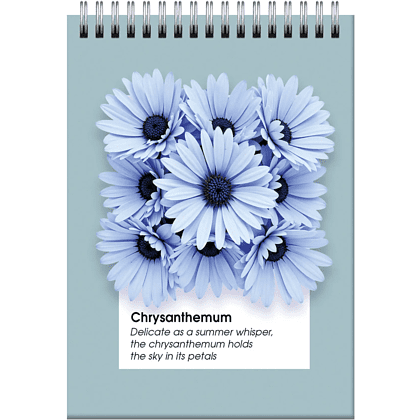 Блокнот "Гербарий.2", A6, 60 листов, клетка, голубой