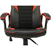 Кресло игровое "Zombie GAME 16", ткань, экокожа, пластик, черный, красный - 7