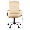 Кресло для руководителя Helmi "HL-E03 Accept", экокожа, металл, бежевая - 6