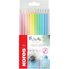 Цветные карандаши "Kolores Pastel", 12 цветов