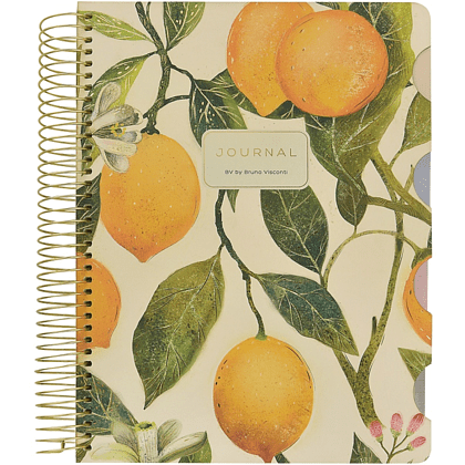 Книга записная "Flora. Paradise. Lemons" , В5, 120 листов, клетка, линейка, точка, белый, желтый - 2