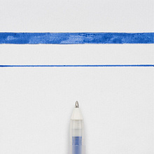 Ручка гелевая "Gelly Roll Glaze", 0.6 мм, прозрачный, стерж. королевский синий