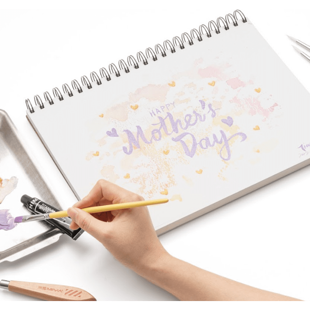 Скетчбук для графики "Himi", 22.8х30.4 см, 180 г/м2, 40 листов - 5