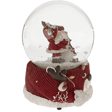 Фигурка музыкальная "Дед Мороз", 11х10х14 см, разноцветный