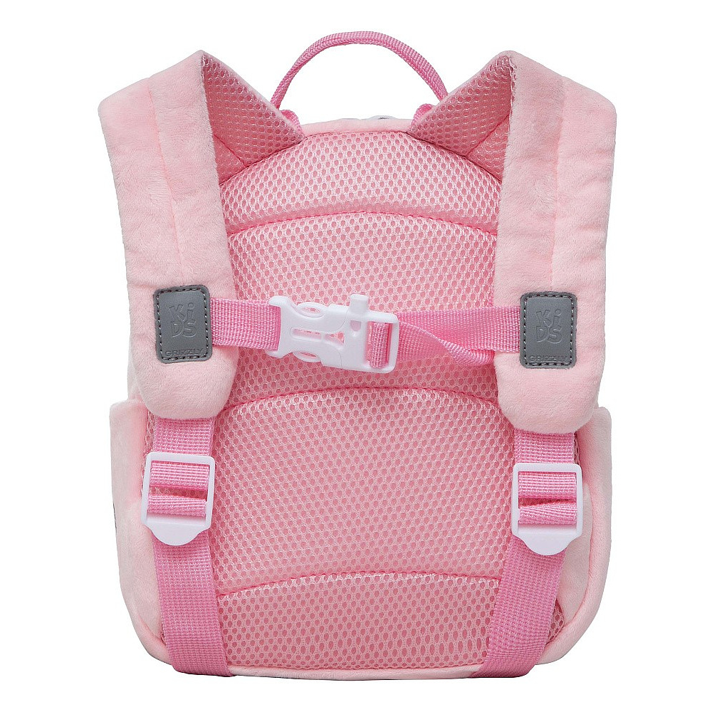 Рюкзак детский "Greezly" плюш, розовый - 2
