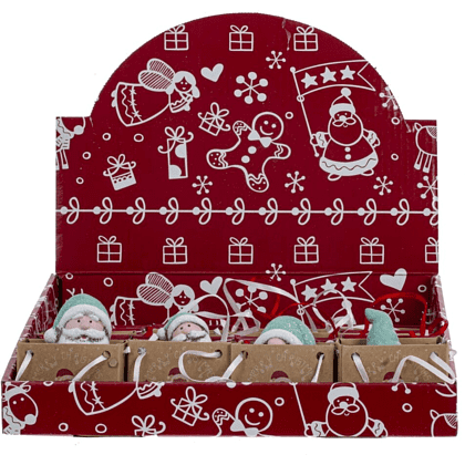 Фигурка "Снеговик, Дед Мороз", 4х7 см, ассорти - 7