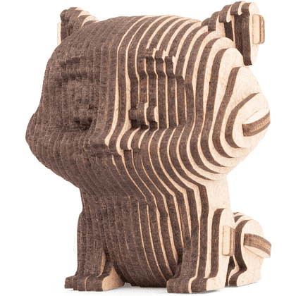 Конструктор 3D мини "Кошечка", деревянный