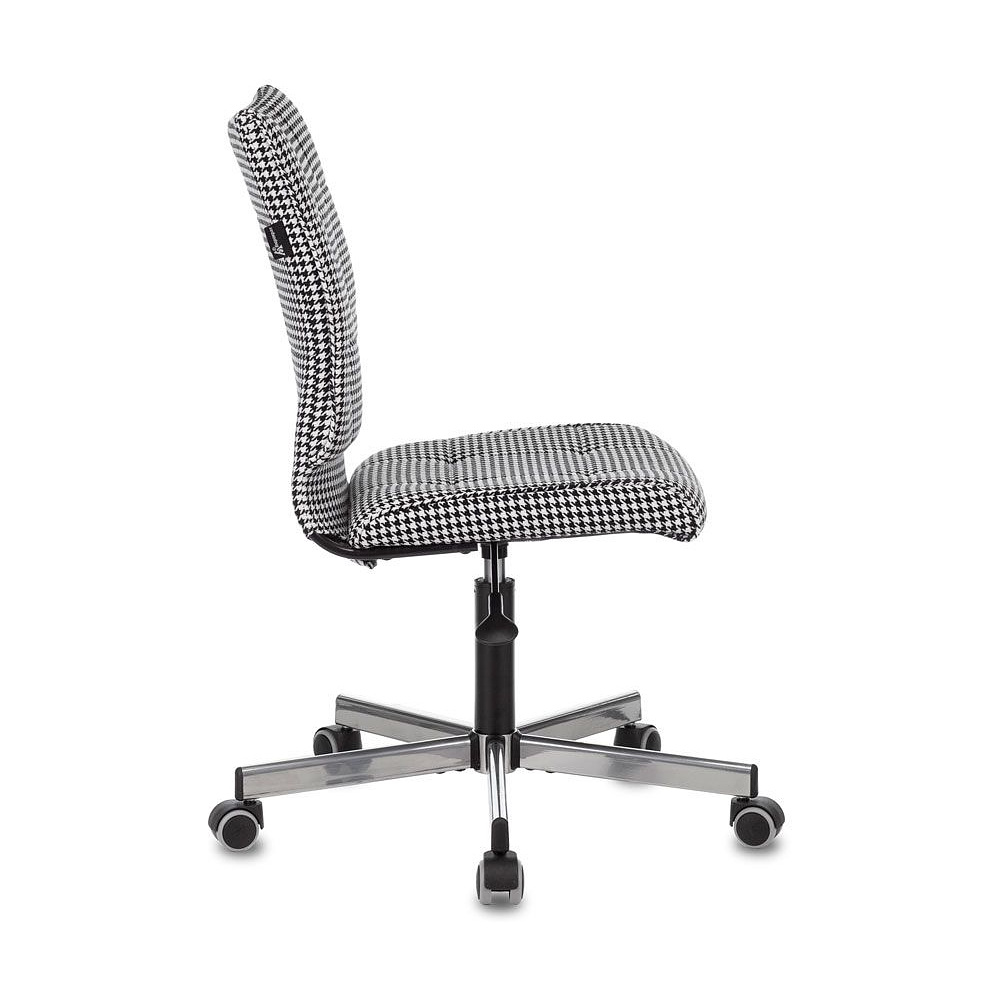Кресло для персонала "Бюрократ СH-330M/LT", ткань, металл, черный, белый - 3