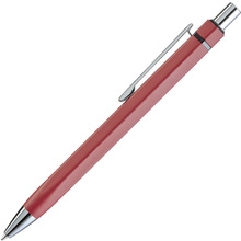 Ручка шариковая автоматическая "Six", 1.0 мм, красный, серебристый, стерж. синий