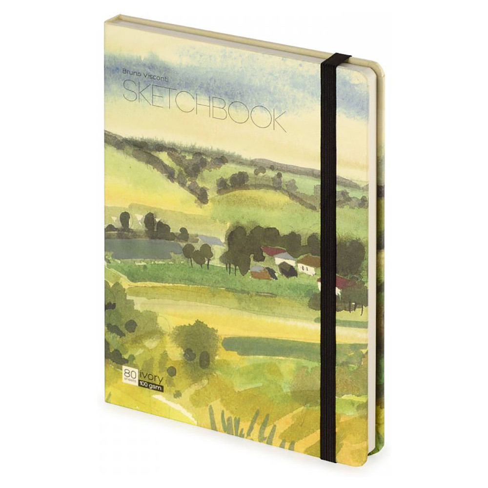Скетчбук "Bruno Visconti", 17.9x25 см, 100 г/м2, 80 листов, ассорти - 8