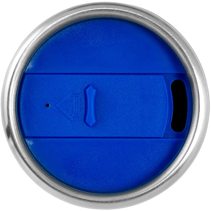 Кружка термическая "Elwood", металл, пластик, 470 мл, серебристый, синий - 4