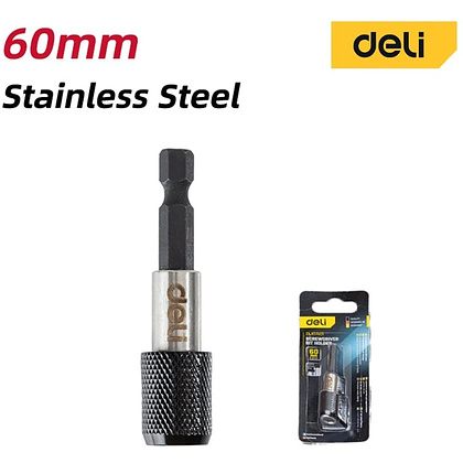 Держатель бит (насадок) Deli YS EDL107401, магнитный, набор 2 шт., 60мм, 1/4", с фиксатором - 2 Держатель бит (насадок) Deli YS EDL107401, магнитный, набор 2 шт., 60мм, 1/4", с фиксатором - 2