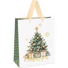 Пакет подарочный "Christmas mood", 11х14х6,5 см, ламинированный