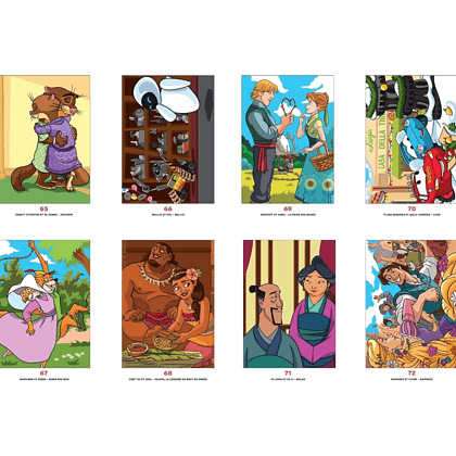 Раскраска по номерам на фрунцузском языке "Coloriages mystères Disney - Love Stories" - 5