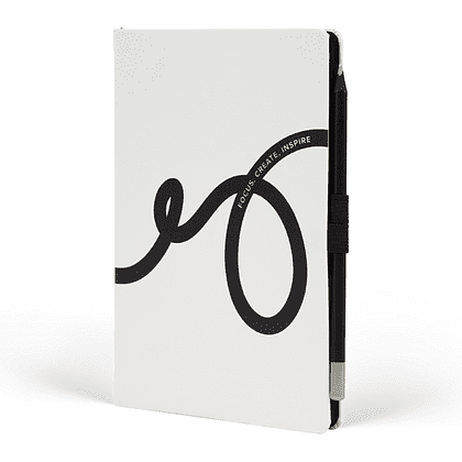 Блокнот "Doodle black and white", А5, 96 листов, белый, срез черный - 3