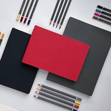 Скетчбук "Sketch&Art", 14x21 см, 100 г/м2, 100 листов, красный - 7