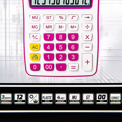 Калькулятор настольный Rebell "SDC-912VL/BL", 12-разрядный, фиолетовый - 3