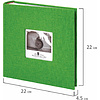 Альбом для фото "Лайм", 22x22 см, зеленый - 9